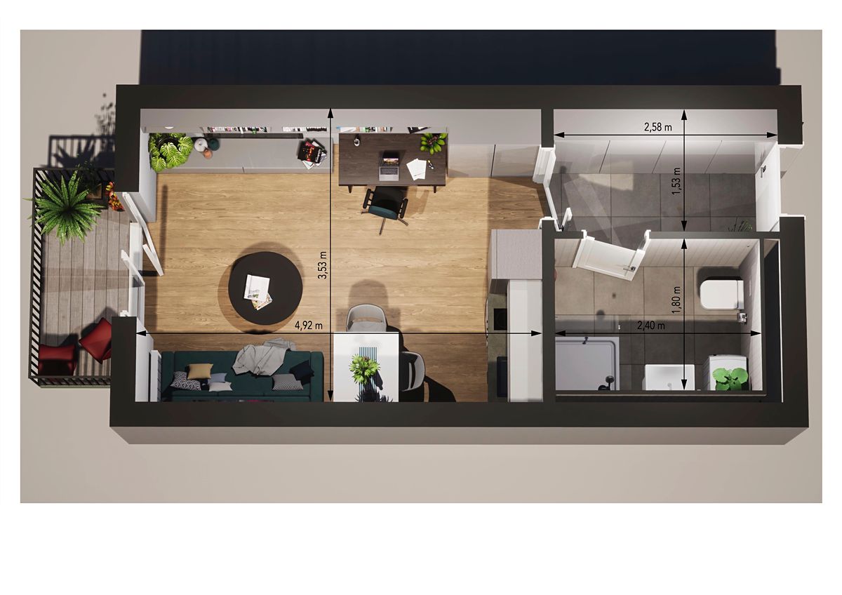Prodej bytu 1+kk 27 m²